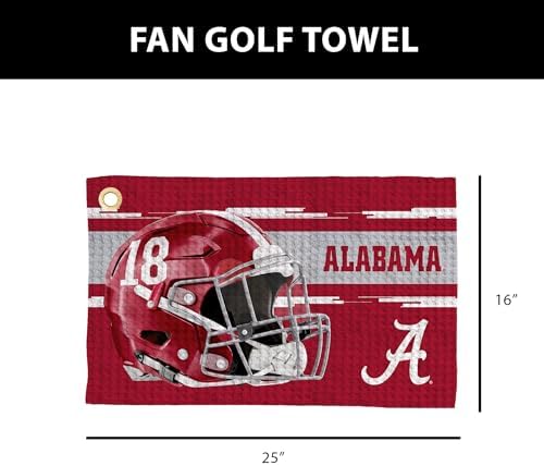 Northwest NCAA Golf Towel, Official Licensed Microfiber Waffle Fabric, - Image 4