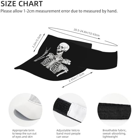 Sports Sun Visor Hats Adjustable Men Women Lightweight Packable Cooling Empty - Image 4