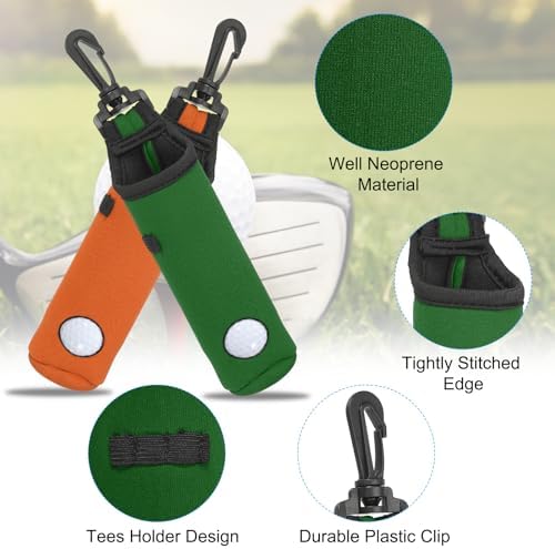 PATIKIL Golf Ball Carry Bag Golf Tee Holder Pouch Portable Neoprene Golf Ball - Image 3