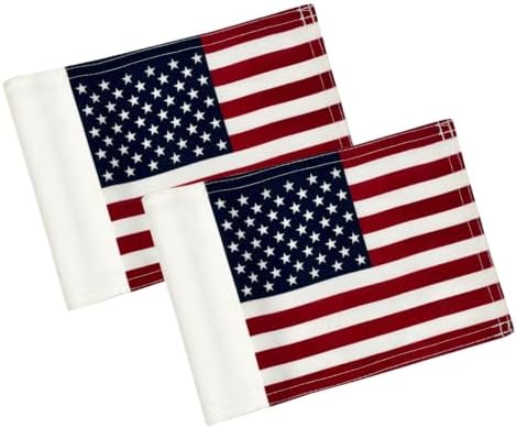 AZCOVER 2 Pack USA Golf Flag 8x6 Inch by AZCOVERFLAGS