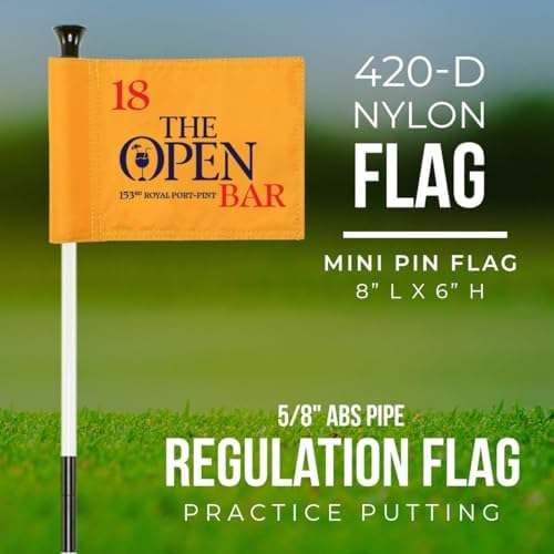 Golf Flag 8x6 Inch – 420D Nylon Double-Sided Mini Pin Flag - Image 4