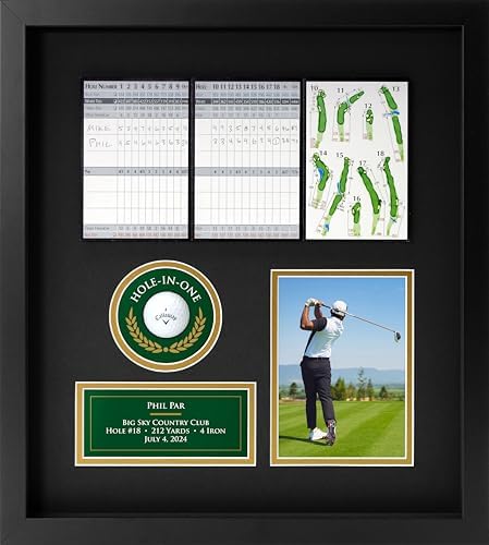 Hole-in-One Golf Display Case Frame by MASTERPIECEFRAMINGIMAGING