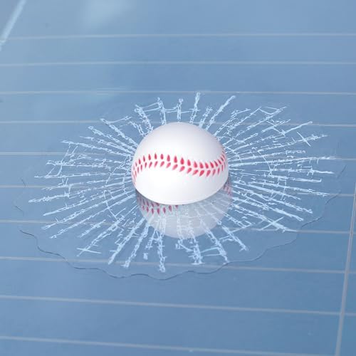 Broken Glass 3D Sticker Car Window Ball Hits Self Adhesive Funny Car Stickers - Image 4
