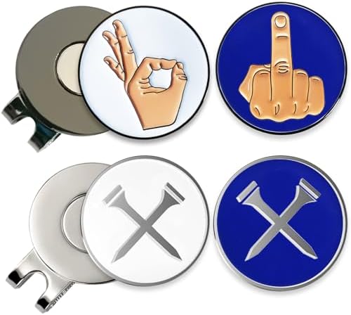 Adhere Golf Ball Markers with Strong Magnetic Hat Clip by Unknown