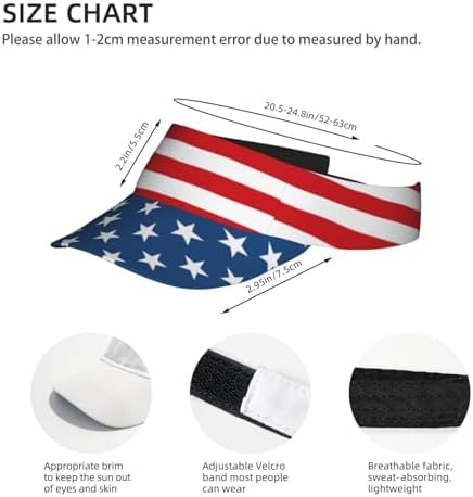 Sports Sun Visor Hats Adjustable Men Women Lightweight Packable Cooling Empty - Image 3