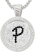 NAVIKA Golf Necklace with Removable Black Initial Ball Marker with Micro Pave by Navika+Golf+Fashion+Accessories