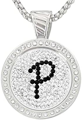 NAVIKA Golf Necklace with Removable Black Initial Ball Marker with Micro Pave by Navika+Golf+Fashion+Accessories