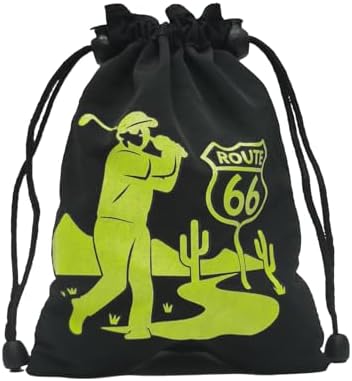 Golf Valuables Pouch with Drawstrings and Detachable Carabiner Golf Ball Bag - Image 7