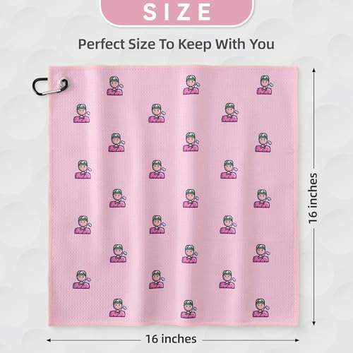 Mile High Life Fun Print Golf Towel 16x24in, Microfiber Waffle - Image 3