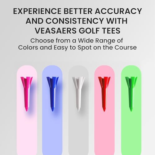 Amy Sport Unbreakable Short Golf Tees Plastic 1 1/2 Inch 120 Pack - Image 6