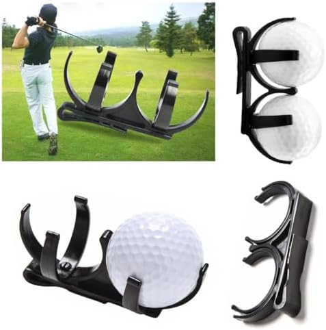 2 Pack Golf Ball Holder Belt Clip Golf Ball Waist Bag Portable Lightweight - Image 4
