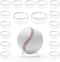 Party Zealot 30 pcs Large Acrylic Clear Baseball Stands 1-5/8" Size Display by PartyZealot