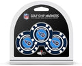 Team Golf NFL Buffalo Bills Golf Chip Ball Markers, Poker Chip Size by TeamGolf