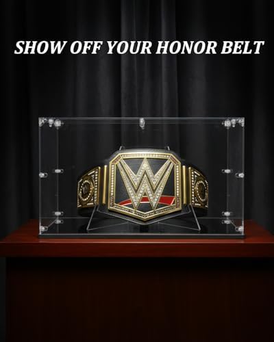 Acrylic Championship Belt Display Case – 3mm Clear Acrylic - Image 4