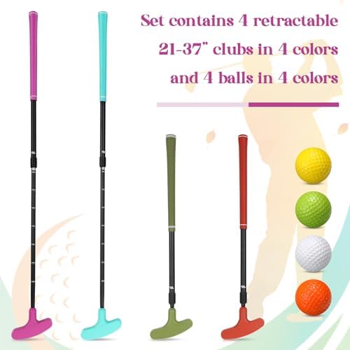Hiboom 4 Pack Adjustable Golf Putters - Image 2