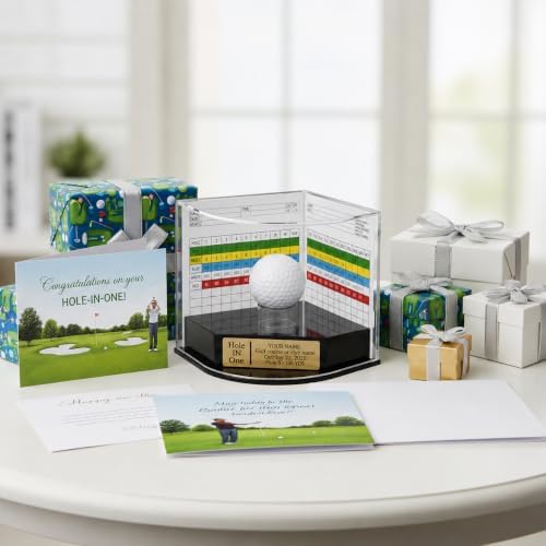 Personalized Hole in One Golf Ball Display Case - Image 7
