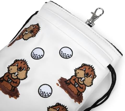 Valuables Pouch Funny Golf Ball Pouch Bag w/Drawstrings - Image 5