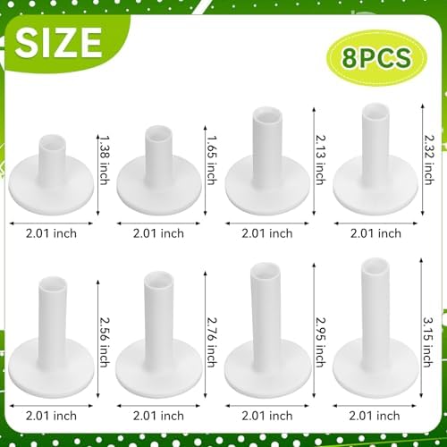 8PCS Rubber Golf Tees with Holder - Image 2