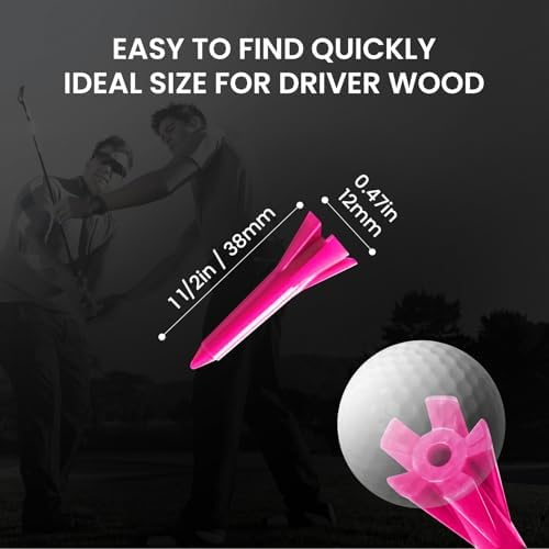 Golf Tees 5 Prong Design Plastic Short Golf Tees 1 1/2 Inch Bulk - Image 3