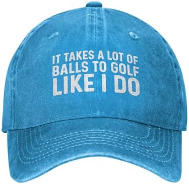 It Takes A Lot of Balls to Golf Like I Do Cap Men Baseball Hat Graphic Hat by FAMLEE