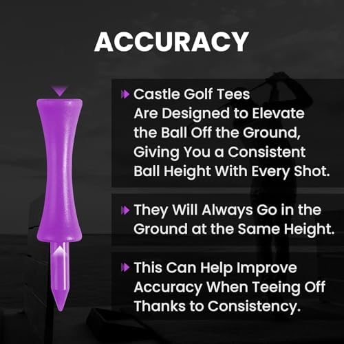 Amy Sport Castle Golf Tees Plastic 2 1/4 Inch - Image 3