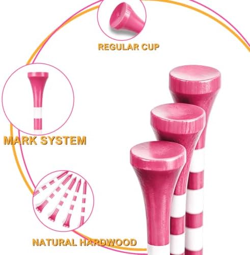 Wooden Golf Tees, 2-3/4" Long Tees Golf 100 Count - Image 4
