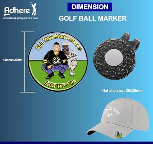 Adhere Golf Ball Markers Personlized Colourful Diamond Logo - Image 2