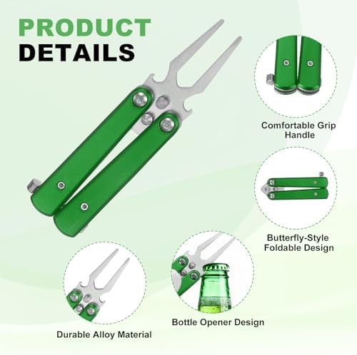 Golf Divot Repair Tool Alloy Foldable Divot Tool - Image 3