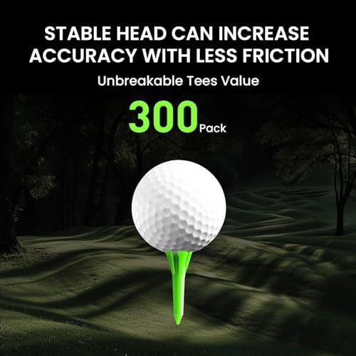VEASAERS Short Golf Tees Plastic 1 1/2 inch - Image 2