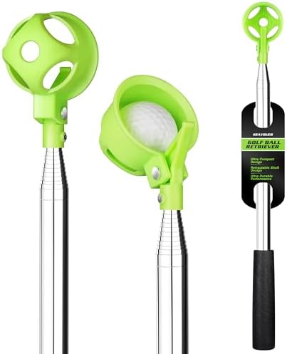 Golf Ball Retriever for Water，9Ft/12Ft/14.5Ft/16.3Ft Telescopic Stainless Steel by Unknown