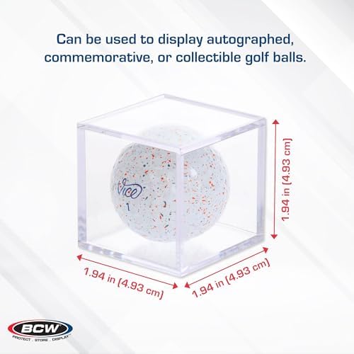 BCW Golf Ball Display Case -6ct | Clear Polystyrene Shell Golf Ball Display | - Image 3