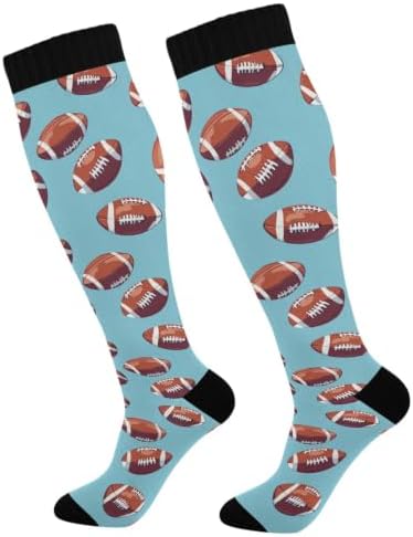 White Baseballs Stitching Compression Sock by Unknown