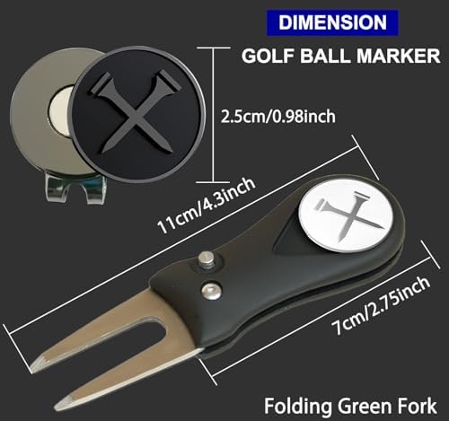 Adhere Golf Ball Markers with Strong Magnetic Hat Clip - Image 2