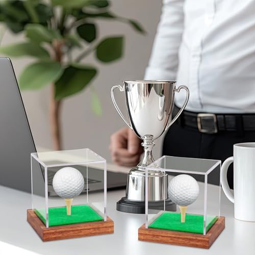 2 Pack Clear Acrylic Golf Ball Display Case - Image 5