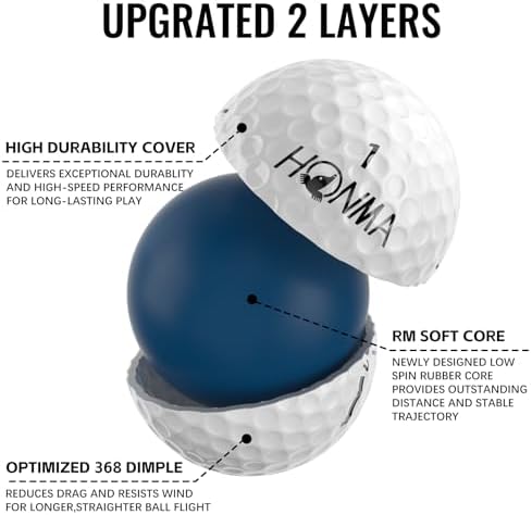 Honma D1 Distance Golf Balls, 1 Dozen - Image 3
