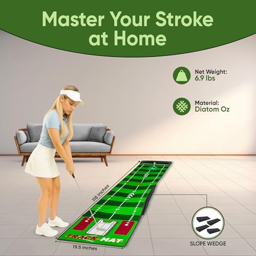 Golf Putting Mat 10ft, Indoor Outdoor Portable Practice Green - Image 3