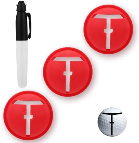 3pcs Golf Ball Marker Set, Golf Ball Line Marker Tool by Unknown