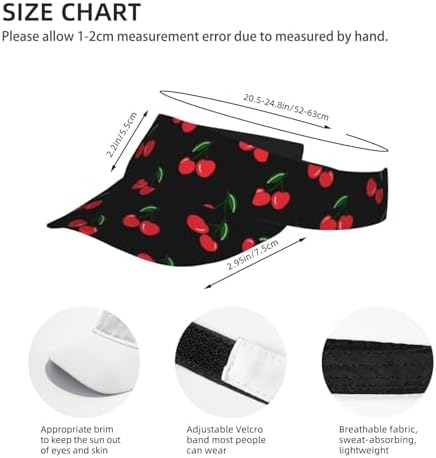 Sports Sun Visor Hats Adjustable Men Women Lightweight Packable Cooling Empty - Image 4