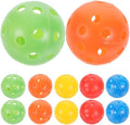 Kisangel 12pcs Perforated Practice Golf Balls Lightweight PP Training Balls by Kisangel