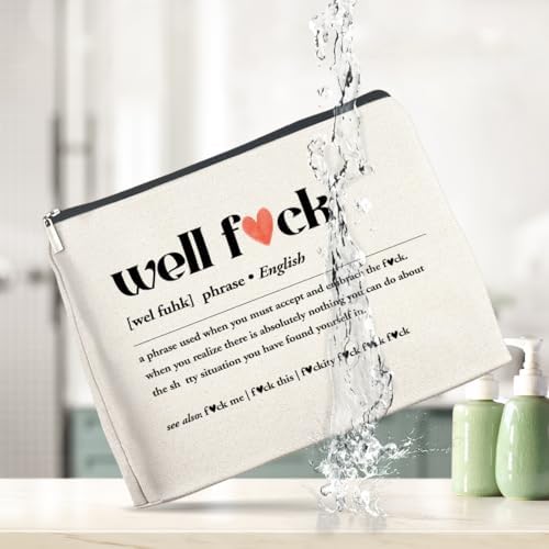 YeleY Funny Quote Makeup Bag Gift, Humorous Cosmetic Pouch - Image 7