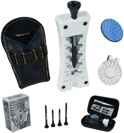 SANDIAN, All-in-1 Value Pak, Adjustable Golf Tee Height Setter by SANDIAN