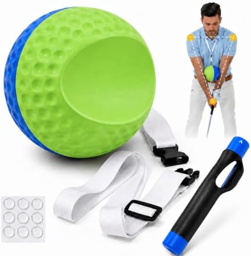2-in-1 Golf Training Aid Ball, Forearm Link & Impact, Fix Slicing, Scooping & by Unknown