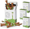 Premium Bamboo Wood Golf Tees Unique Box Design 18-Pack Per Box Value 18/72/180 by FINGERTENSport