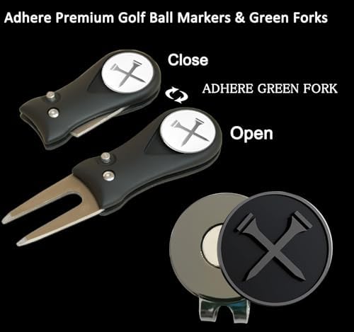 Adhere Golf Ball Markers with Strong Magnetic Hat Clip - Image 3