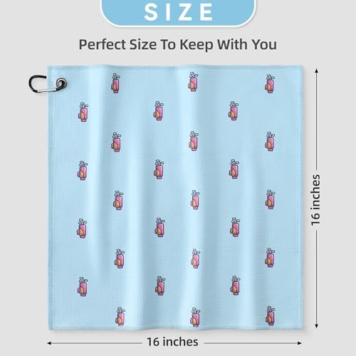 Mile High Life Fun Print Golf Towel 16x24in, Microfiber Waffle - Image 3