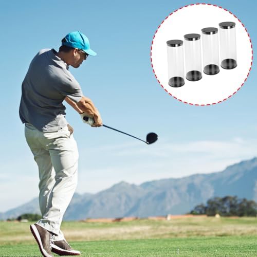 Clear Golf Ball Tubes, 4 Pack Thickened PVC Storage Display Case - Image 2