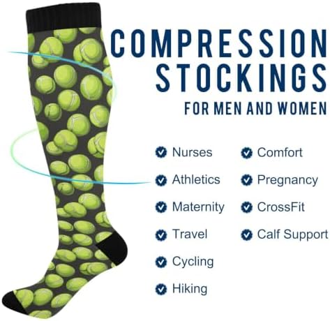 White Baseballs Stitching Compression Sock - Image 5