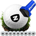Ball Badge Monogram Golf Ball Stamp, Shield Initial Z by AlibiGolf