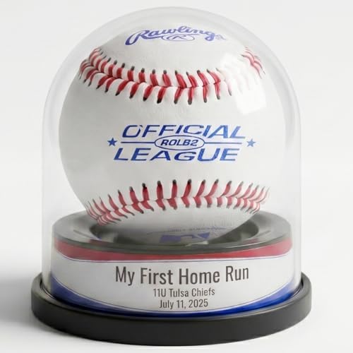 First Home Run Baseball Display Case by Balldome
