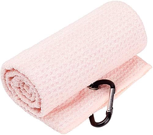 Golf Towel & Groove Cleaner Brush Kit, Tri-Fold Microfiber Waffle - Image 3